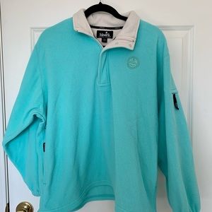 Teal PGA Quarter-zip Pullover. Size large. Goes well with leggings and sneakers!